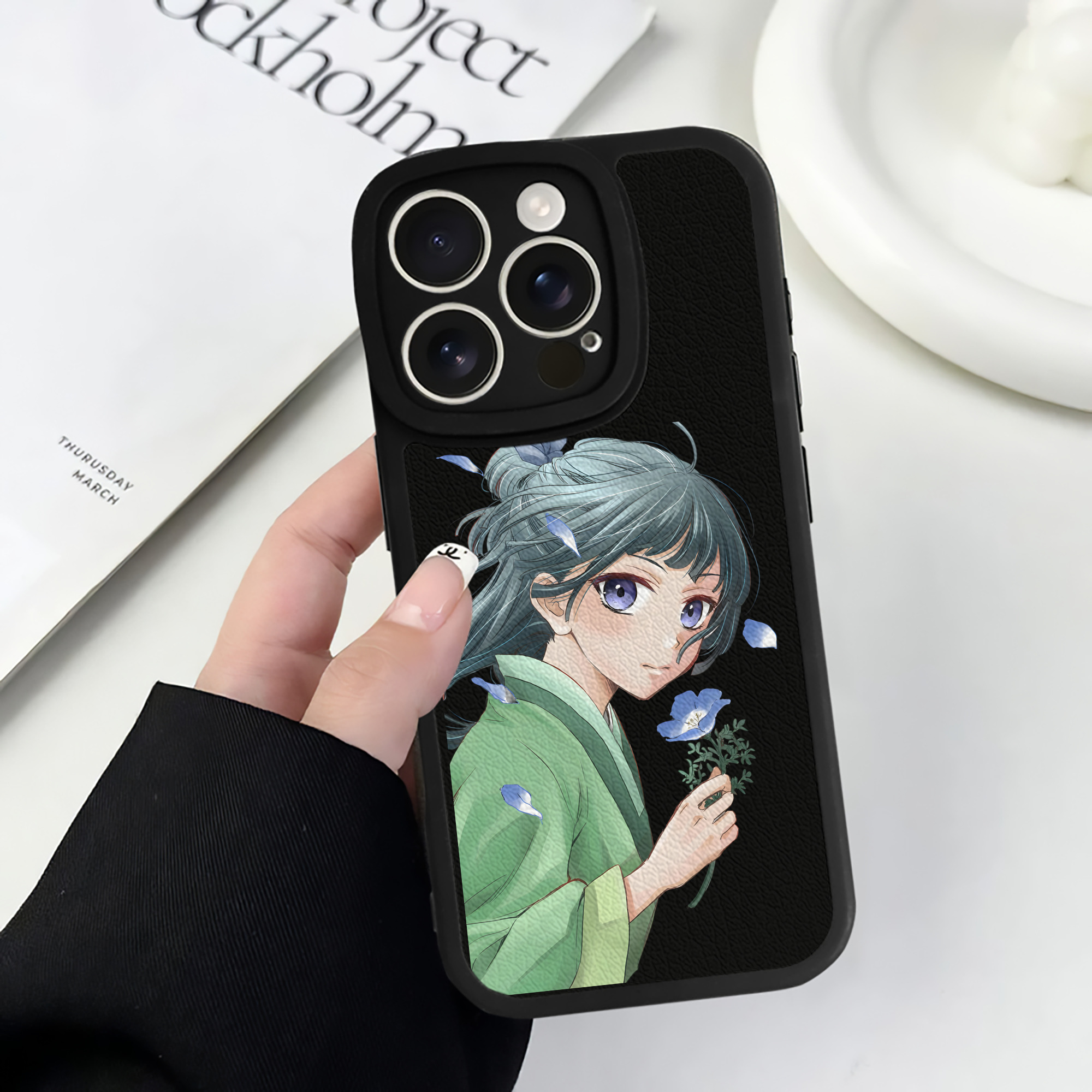 薬屋のひとりごと The Apothecary Diaries 【iPhone 16シリーズ対応】シリコンスマホケース（レザー調） 材質：シリコン